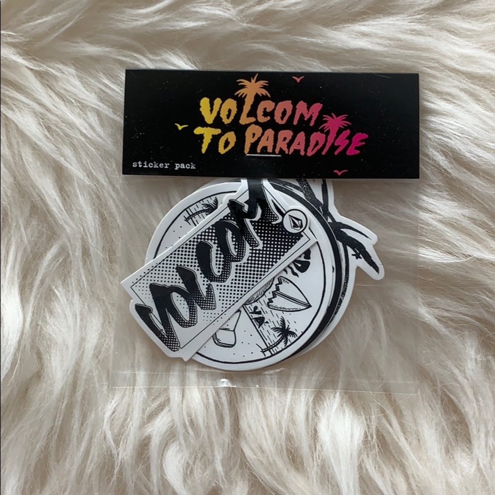 Volcom to paradise sticker pack